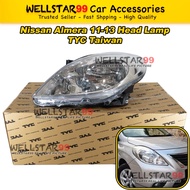 TYC Taiwan Nissan Almera 2011 Head Lamp Lampu Depan 车头灯