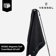 VESSEL Magnetic Golf Towel Black (20'X40')