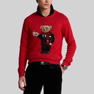 Polo Ralph Lauren PULLOVER Lunar New Year Polo Bear Sweater เสื้อสเวตเตอร์ รุ่น MNPOSWE16821329 สี 600 RED