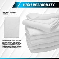 F57PCS Towels Cotton White Superior Hotel Quality Soft Face Hand Towels 30X30cm