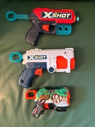 X-Shot 玩具槍 三把連同子彈