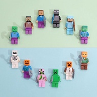 ☼❖▫ Kithaax65su เกม Minecraft Building Blocks Zombie Steve Creeper Minifigures ตุ๊กตา PVC ของเล่นจี้