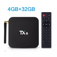 TX6 Allwinner H6  Ram 4GB / 32GB Android 9.0 4K กล่องทีวีกับจอแสดงผล LED WiFi LAN  USB3.0 ThaiBoxshop