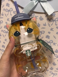 SG Starbucks x Mofusand 3D Glass Cold Cup