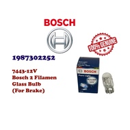 BOSCH brake BULB 2 FILAMEN 7443 -12V 1987302252