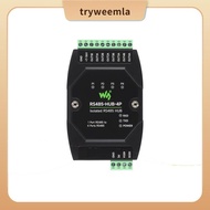 4-Channel RS485 HUB Industrial-Grade Isolated Rail-Mount Wide Baud Rate Signal Relay RS485 HUB Repea