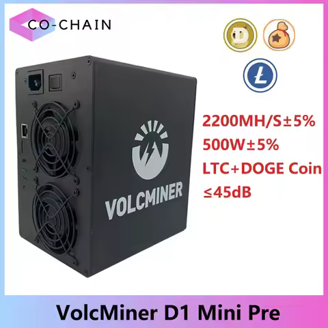 New Doge Coin Miner VolcMiner D1 Mini Pre 2200Mh/s 500W Doge Miner Algorithm Scrypt Mining VolcMiner