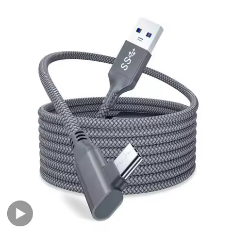 Cable USB A To Type C 5M For Quest2 Oculus Quest 2 Link VR Glasses Virtual Reality Headset Gaming He
