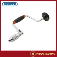 Draper 13840 10" Carpenters Ratchet Hand Brace with 4 JAW Chuck