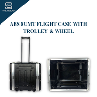 ABS 8UMT Flight Case With Trolley & Wheel Equipment Rack ABS 8U Case