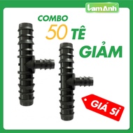 Combo of 50 pieces of ldpe irrigation pipe reducer - branching 25 to 20mm pipes - drip irrigation sy