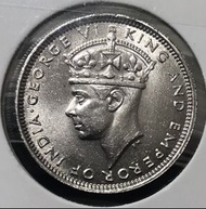 2c.7香港一毫 1939年【UNC全新未使用--超強原廠車輪轉光/靚品/UNC爆光2c.7】【戰前 英皇喬治六世】 香港舊版錢幣・硬幣 $420 (2c.7)