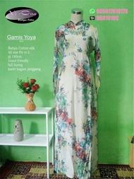 gamis flower / gamis yoya / dress yoya