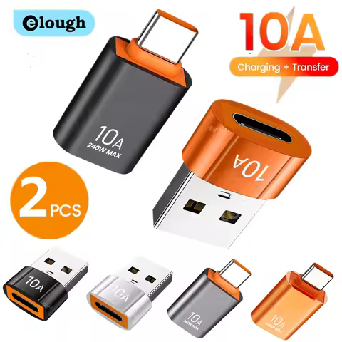 Elough 10A USB 3.0 To Type C Adapter OTG USB C Male To USB Female Converter For Macbook Laptop Xiaom