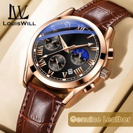 LouisWill Men Casuals Fashion Watches Quartz Watches Business Wristwatches 3ATM Waterproof Watches S