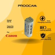 🔥READY STOCK🔥Proocam Canon NB-9L Compatible Battery for Camera N N2 Ixus 1100 HS