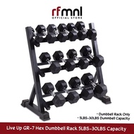 Live Up GR-7 Hex Dumbbell Rack 5lbs-30lbs Capacity