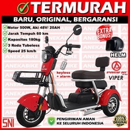 New Sepeda Motor Listrik 3 Roda PACIFIC VIPER + HELM