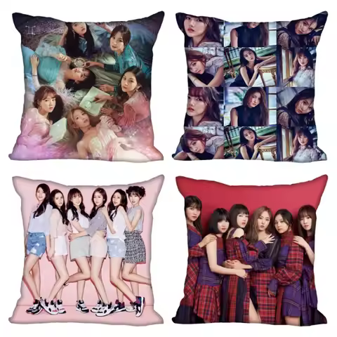 New Nice GFRIEND KPOP Pillow Cover Bedroom Home Office Decorative Pillowcase Square Zipper Pillow Ca