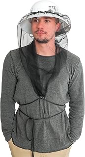 FOREST BEEKEEPING SUPPLY - Bee Keeping Pocket Veil with String. Protection During Hive Inspection Ma