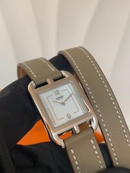 Hermes CAPE COD 腕錶，小號，31毫米 大象🐘灰銀 全原裝鑽石 雙圈表帶 現貨 好價🔥