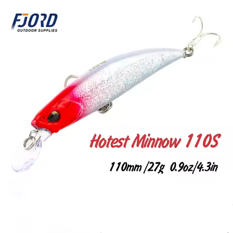 FJORD 110mm 27g Carp Fishing Lure Sea Jerkbait Saltwater Minnow Underwater Ocean Rockfishing Predato