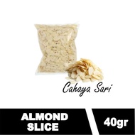 ALMOND SLICE 40gr BEST PRODUCT ALMOND SLICE/ RAW ALMOND SLICE/ PEANUT/