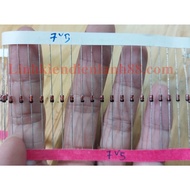 (100 pieces) Zener Diode 7v5 1/2w new genuine st