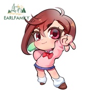 EARLFAMILY 13cm Dandadan Ayase Momo Cartoon Cute Car Sticker Scratch-Proof Waterproof Fashion Vinyl 