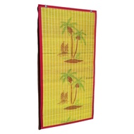 Bamboo Door Curtain Bamboo Screen Room Divider for Home Porch Patio – Easy Installation