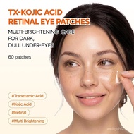 Dr. MelaxinTX Kojic Acid Retinol Eye Patch, Used to Reduce Dark Circles and Eye Floating, Inject Bri