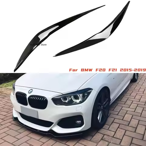 For BMW 1 Series F20 F21 16i 118i 120i 125i M135i M140i 2015-2019 Pair Headlight Eyebrow Eyelid Cove