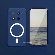 Honor X9C 5G/X60 Pro 5G Phone Case Magnetic Circle Wireless Charging Sticker Soft TPU Case Fashion M