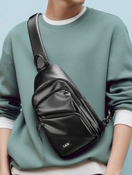 Bolso De Pecho Para Hombres, Bolso Casual De Hombro Cruzado De Moda, Pequeña Mochila Para La Bolsa De Mano De Un Solo Hombro En Estilo Coreano Para Deportes