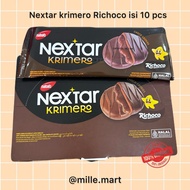 [1 BOX CONTAINS 10PCS] NEXTAR KRIMERO RICHOCO CHOCOLATE COOKIES CHOCOLATE CHOCOLATE COOKIES 280GR