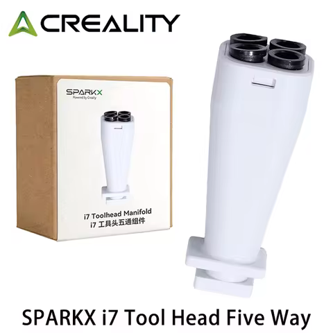 Creality SPARKX i7 Tool Head Five Way,Official i7 Toolhead Manifold,Filament Hub and PTFE Tube Conne