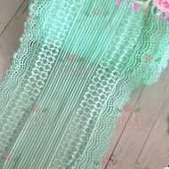(Per Meter) RDS448 Elastic Stretch Lace Beautiful Rubber Lace/ 19.5cm WideTOSCA