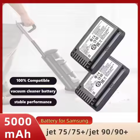 100% New Sweeper Battery 21.6V 5000mAh VCA-SBT90 for Samsung Vs9000 Jet90 Jet75 Cordless Handheld Va