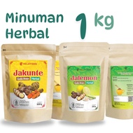 Jahe Merah Kunyit Temulawak Lemon Sereh Bubuk Gula Aren Jakunte Jalemon Melati Noni Original 1 Kg