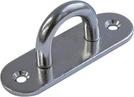 Daidohant Slim Eye Plate, Nickel Plated/Iron, 0.2 inch (6 mm) (HA-825) (A) 2.4 x (B) 0.8 x (C) 0.7 i