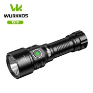 Wurkkos TS15 900LM ขนาดเล็กที่มีประสิทธิภาพ SFT25R 14500แบตเตอรี่401เมตร USB C หลอดไฟชาร์จซ้ำได้ไฟฉา