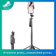 TNW S30 Selfie Stick Tripod 1.8M 3in1 4-Legged Phone Tripod Stand with Light Bluetooth Remote