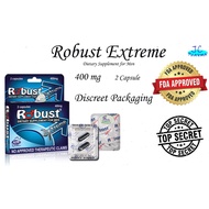 ¤◐﹊Authentic Robust Extreme Dietaray Supplement For Men 2 Capsules ( DISCREET PACKAGING ) dE(