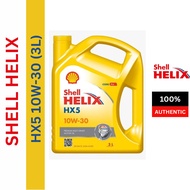 550039954 Shell Helix HX5 10w30 semi synthetic engine oil (3 liter) Myvi/Viva/Wira/Saga