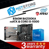 PWP MSI B560M BAZOOKA mATX & INTEL CORE I5-11500 PROCESSOR