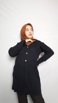 BELLE CARDY KANCING OVERSIZE / CARDIGAN PANJANG / LONG CARDY / CARDIGAN RAJUT WANITA / KARDIGAN