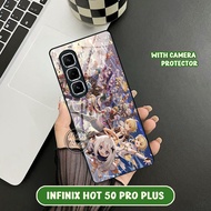 Case Infinix Hot 50 Pro Plus - Case Genshin Impact - Softcase Glass Infinix Hot 50 Pro Plus - Casing