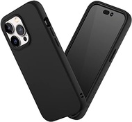 RHINOSHIELD Case Compatible with [iPhone 14 Pro] | SolidSuit - Shock Absorbent Slim Design Protective Cover with Premium Matte Finish 3.5M / 11ft Drop Protection - Classic Black