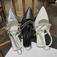 Big size beaded flat shoes, size 40-44