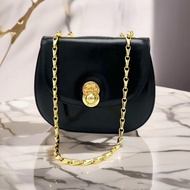 稀有中古包 Celine黑金旋轉星球水滴鏈子包 側背包 斜背包 單肩包